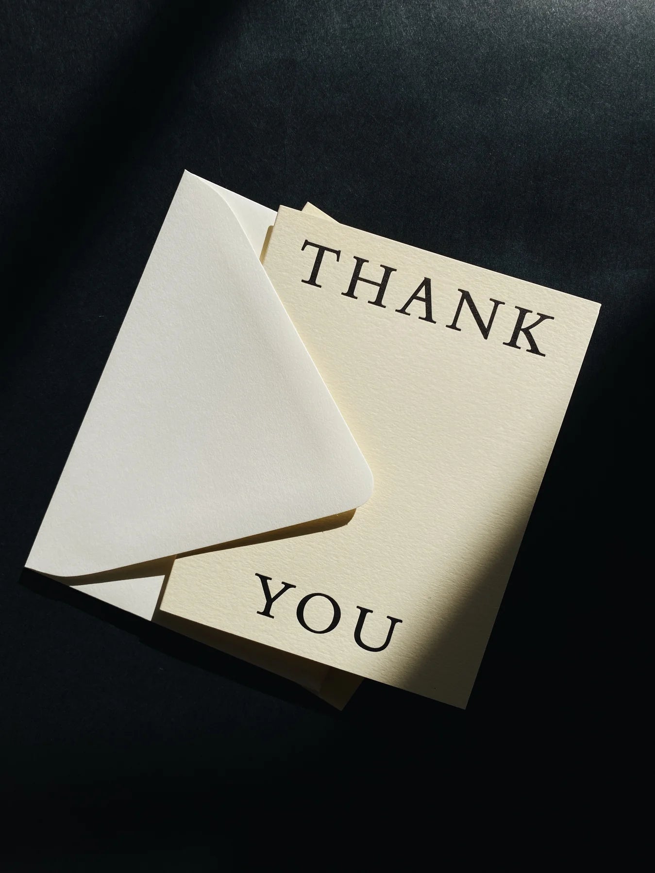 "Thank You" Mono - Single Card