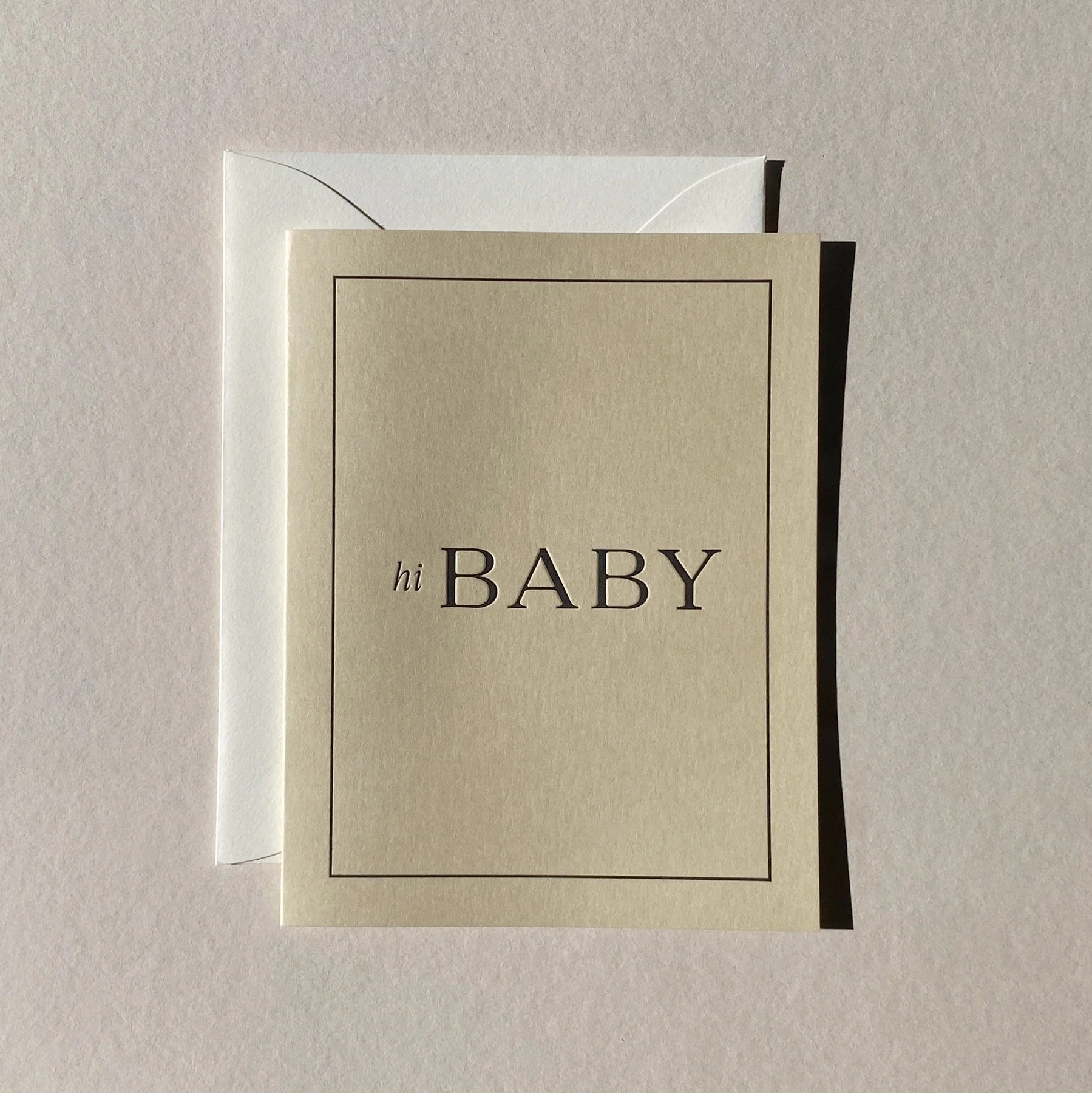 "Hi Baby" Mono - Single Card