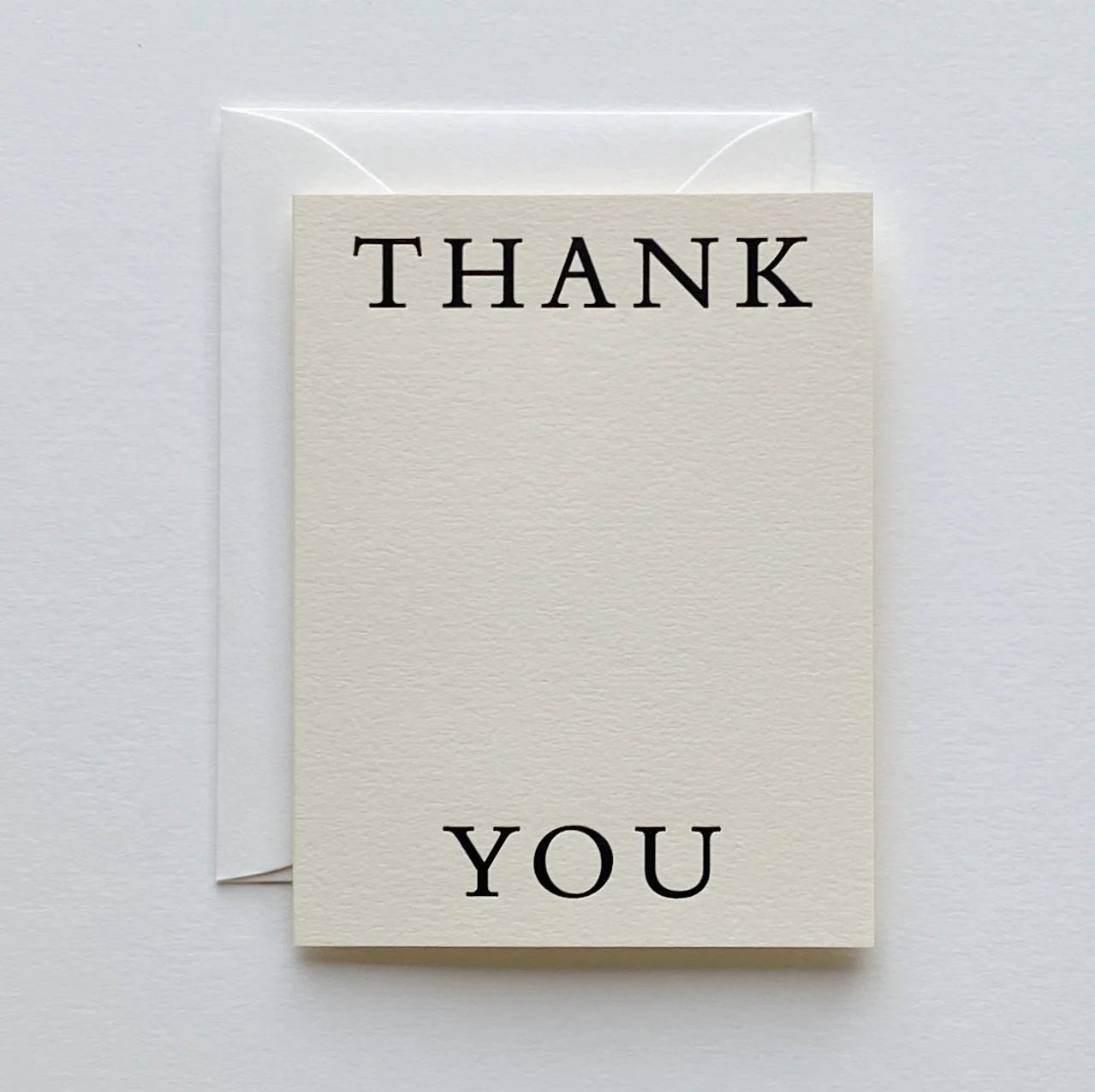 "Thank You" Mono - Single Card