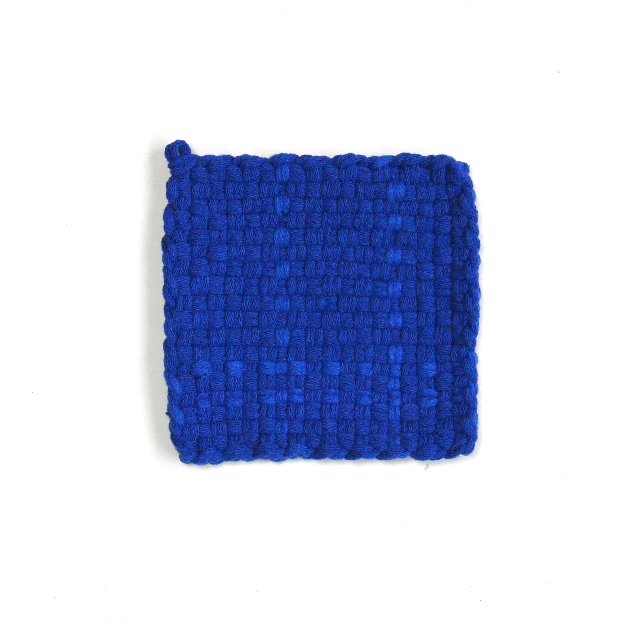 Handwoven Pot Holder - Blue