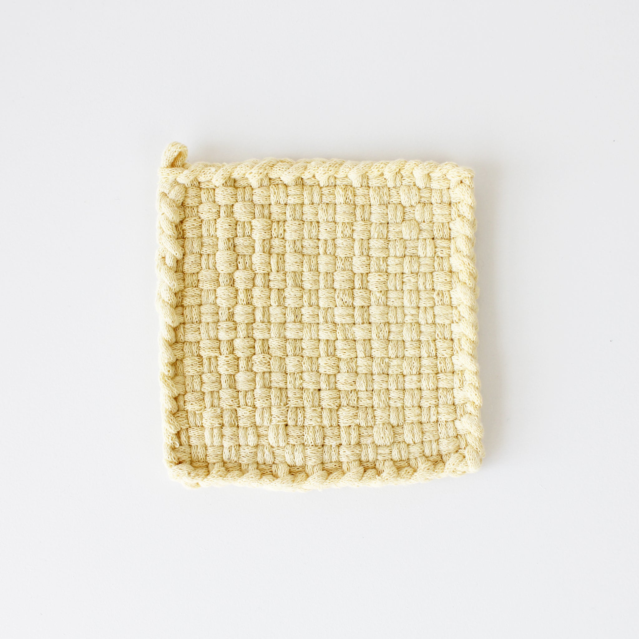 Handwoven Pot Holder - Daffodil